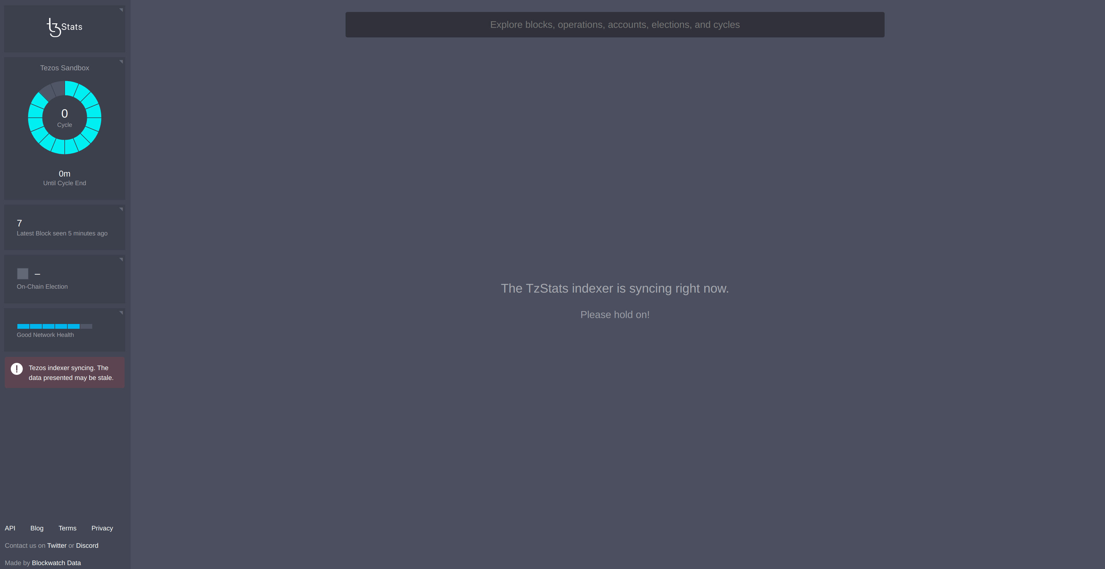 Mavryk Explorer indexer is syncing